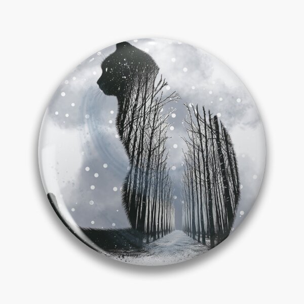 Item preview, Winter Cat - Snowy Day Double Exposure designed and sold by HausKatz.