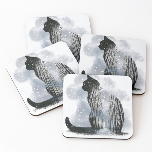 Item preview, Winter Cat - Snowy Day Double Exposure designed and sold by HausKatz.