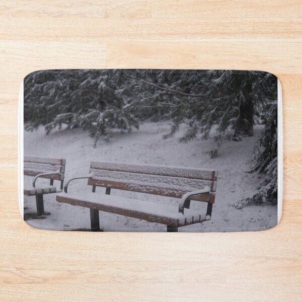 Item preview, Winter's Pause: Snow-Dusted Park Bench designed and sold by Vantage35.