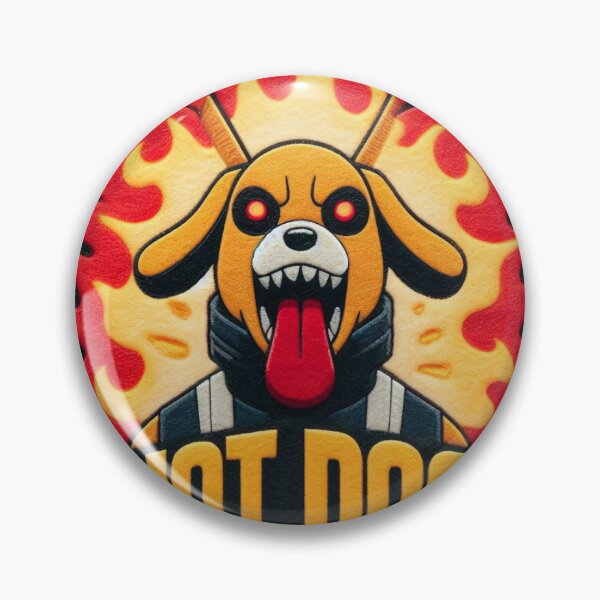 Item preview,  Sinister Dog with Fire Illustration - HOT DOG in Felt designed and sold by GALUMARKET.