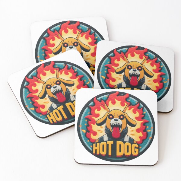 Item preview,  Sinister Dog with Fire Illustration - HOT DOG in Felt designed and sold by GALUMARKET.