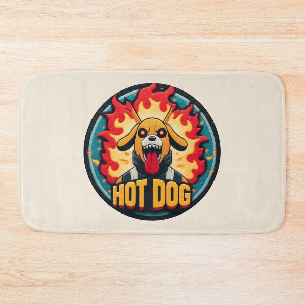 Item preview,  Sinister Dog with Fire Illustration - HOT DOG in Felt designed and sold by GALUMARKET.