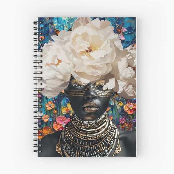 Item preview, Black woman head flowers wall art designed and sold by Rockwpapart.