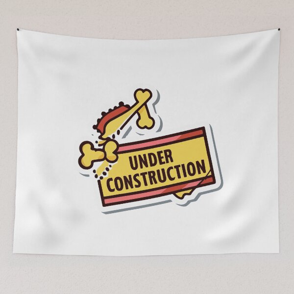 Item preview, Under Construction Broken Bone Illustration designed and sold by NiftyWrx.