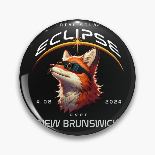 Artikelvorschau, Totale Sonnenfinsternis über New Brunswick, Kanada, ein Rotfuchs mit Sonnenbrille, der zur totalen Sonnenfinsternis hinaufblickt, Tierfinsternis beobachtend, Pawty entworfen und verkauft von jeyel7.