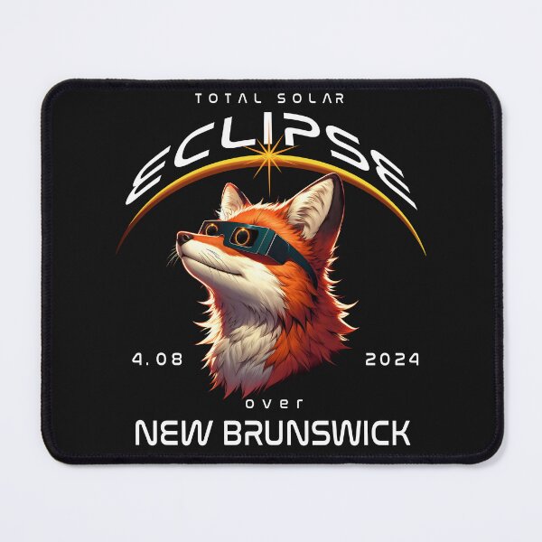 Item preview, Total Solar Eclipse Over New Brunswick, Canada, A Red Fox wearing sunglasses looking up at the Total Solar Eclipse, Animal Eclipse Viewing Pawty designed and sold by jeyel7.
