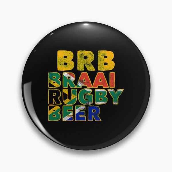 Item preview, Retro BRB Braai Rugby Beer Gift designed and sold by rollemajesty.