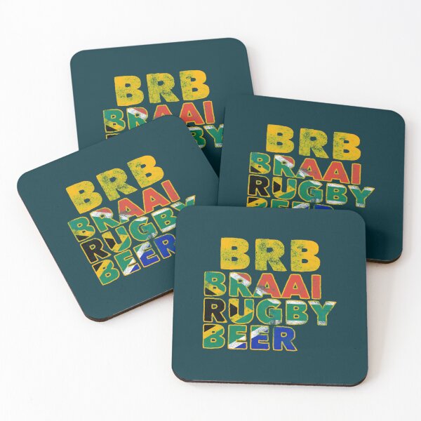 Item preview, Retro BRB Braai Rugby Beer Gift designed and sold by rollemajesty.