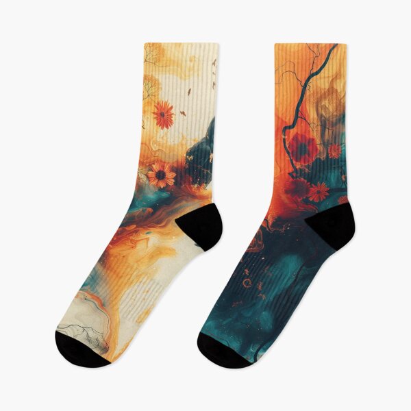 Item preview, Colorful Crows and Paint Swirls designed and sold by HoskingInd.