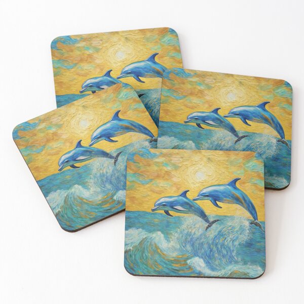 Item preview, "Dolphins in Flight" designed and sold by Artisticanvas.