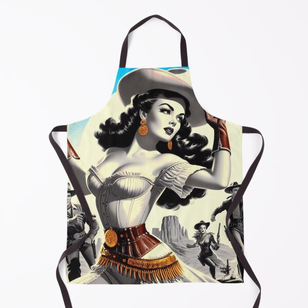Item preview, Retro Western Pin-up designed and sold by PulpVintage.