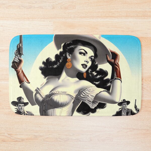 Item preview, Retro Western Pin-up designed and sold by PulpVintage.