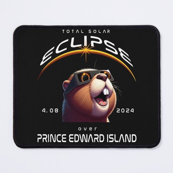 Item preview, Total Solar Eclipse Over Prince Edward Island, Canada, A Beaver wearing sunglasses looking up at the Total Solar Eclipse, Animal Eclipse Viewing Pawty designed and sold by jeyel7.