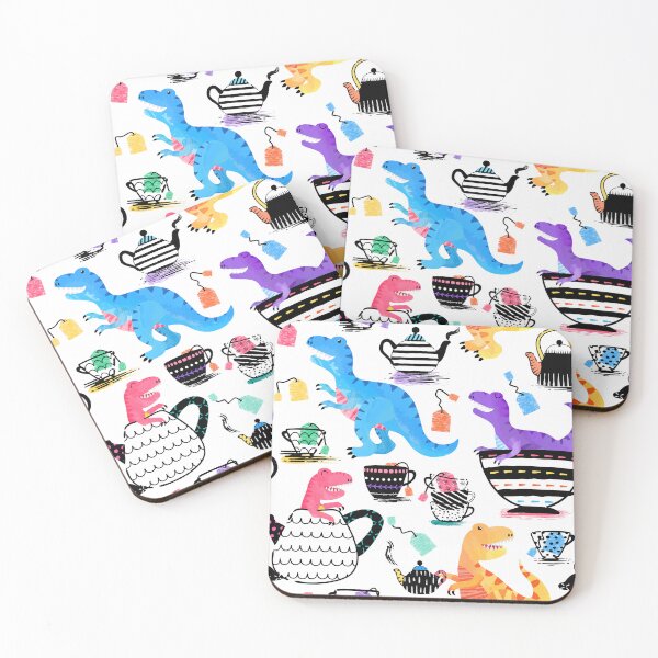 Item preview, Funny Tea Rex Tyrannosaurus Rex Kids Pattern designed and sold by SamAnnDesigns.