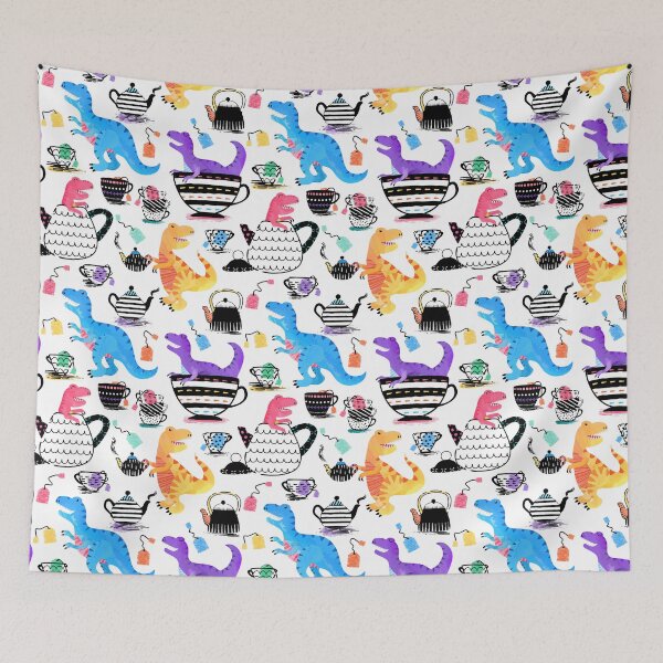 Item preview, Funny Tea Rex Tyrannosaurus Rex Kids Pattern designed and sold by SamAnnDesigns.