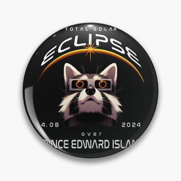 Artikelvorschau, Totale Sonnenfinsternis über Prince Edward Island, Kanada, ein Waschbär mit Sonnenbrille blickt auf die totale Sonnenfinsternis, Tierfinsternis beobachtet Pawty entworfen und verkauft von jeyel7.