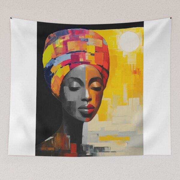 Item preview, africa woman abstract designed and sold by Rockwpapart.