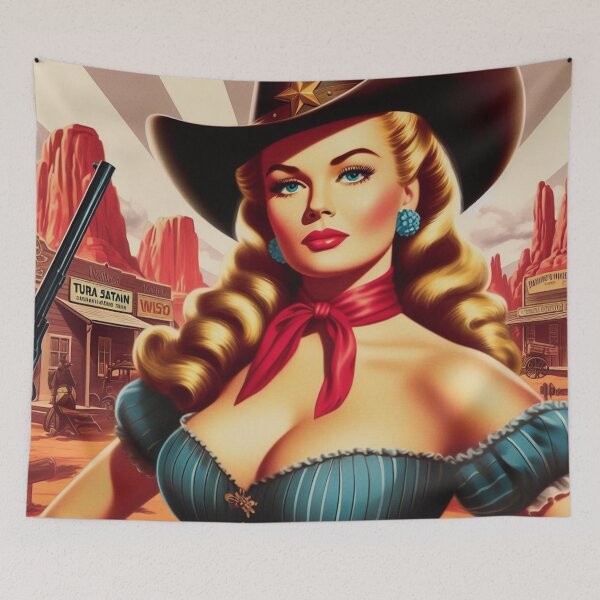 Item preview, Sheriff Pin-up designed and sold by PulpVintage.