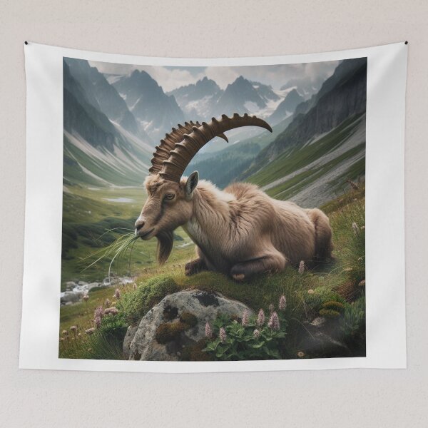 Item preview, Mountain Maestro - Goat's Alpine Grace designed and sold by ProgressMagnet.