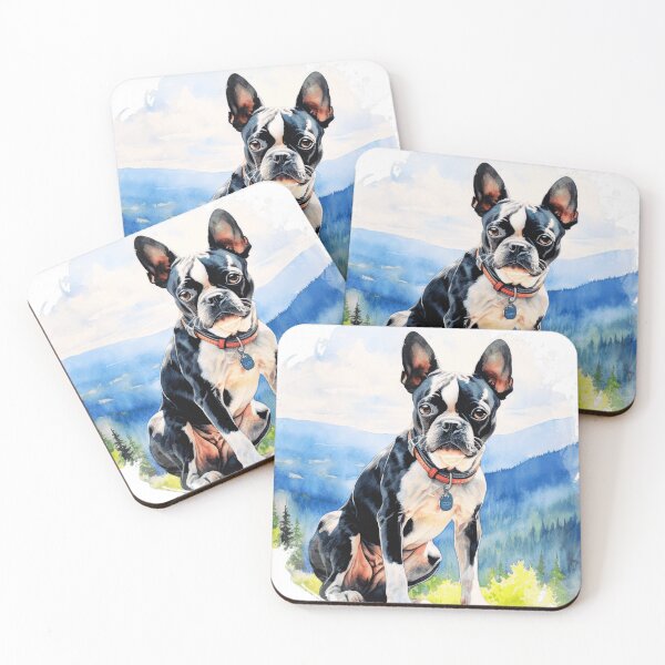 Item preview, Boston Terrier Wilderness Illustration designed and sold by TheAnimalZ00.