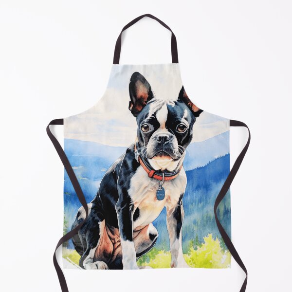 Item preview, Boston Terrier Wilderness Illustration designed and sold by TheAnimalZ00.