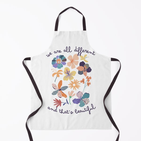 Item preview, We Are All Different And That’s Beautiful | Floral Quote Art designed and sold by Erica Leigh.