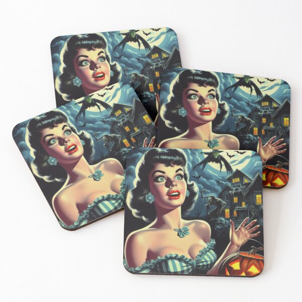 Item preview, Retro Halloween Girl designed and sold by PulpVintage.