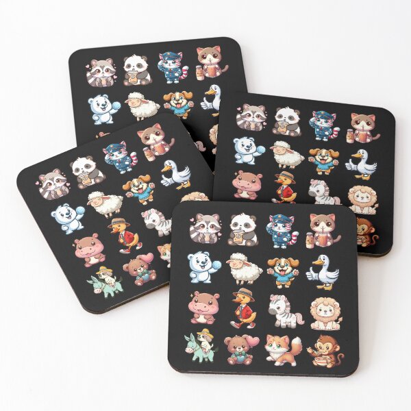Item preview, 16 Cute Animal Sticker Pack* designed and sold by SnuggleSafari.