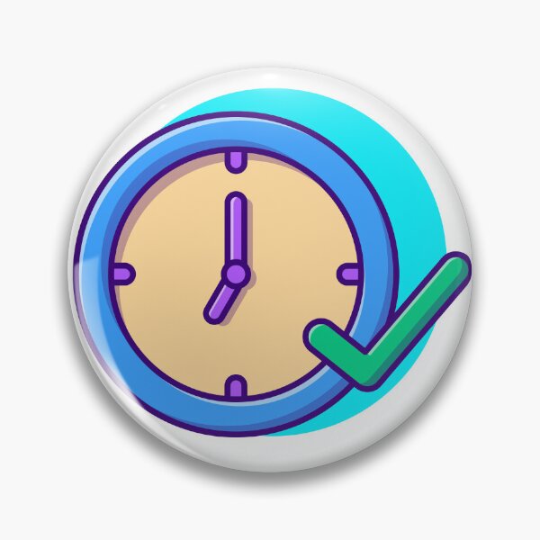 Artikelvorschau, Beherrschung des Zeitmanagements: Wanduhr mit Checklisten-Cartoon-Vektor-Symbol entworfen und verkauft von hjian8219.