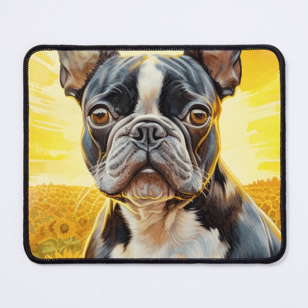 Item preview, Boston Terrier In A Sunflower Field designed and sold by TheAnimalZ00.