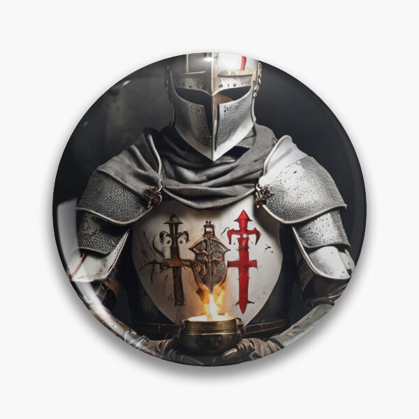 Artikelvorschau, Templer mit Heiligem Gral; entworfen und verkauft von StickerApe.