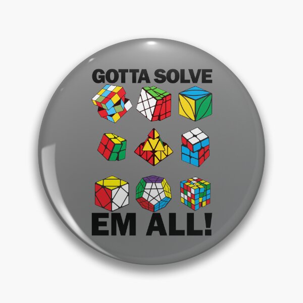 Item preview, Gotta Solve Em All Speed Cuber Puzzle Cube Speed Cuber Gear designed and sold by DynamicDesign.