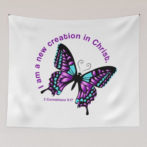 Item preview, New Creation Butterfly – "I am a new creature in Christ" designed and sold by GODS4US.