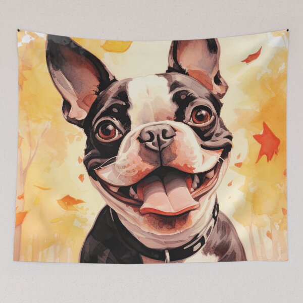 Item preview, Boston Terrier In The Fall designed and sold by TheAnimalZ00.
