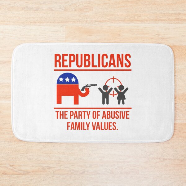 Item preview, Republicans party of (abusive) family values  designed and sold by Rachel the Artist .