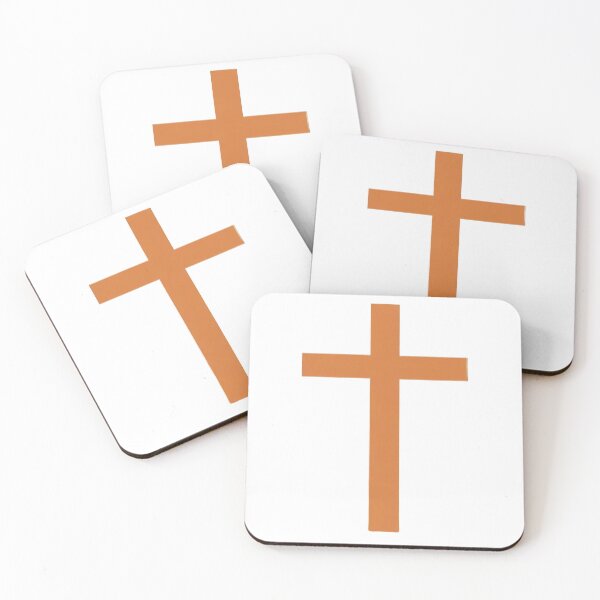 Item preview, simple orange cross designed and sold by zionwardrobe.