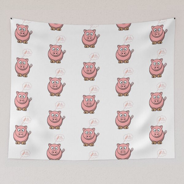 Item preview, Alarmed Pig designed and sold by AProperLemon.