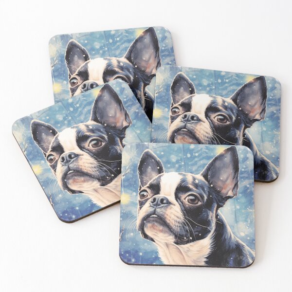 Item preview, Boston Terrier Snowy Portrait designed and sold by TheAnimalZ00.