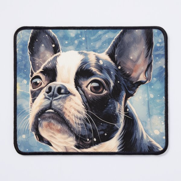 Item preview, Boston Terrier Snowy Portrait designed and sold by TheAnimalZ00.