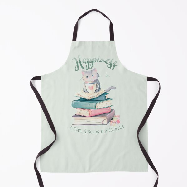 Item preview, Happiness, Cat, Coffee and Books  designed and sold by Wildeygirl.