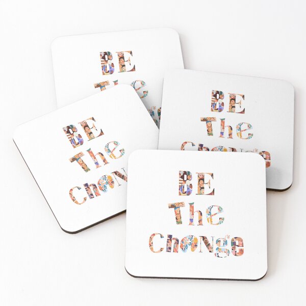 Item preview, Be The Change | Ghandi Quote Art designed and sold by Erica Leigh.