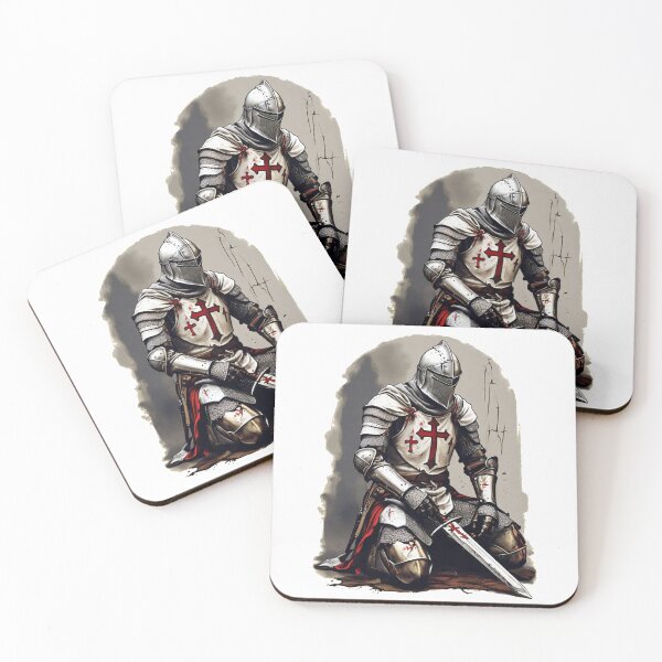 Item preview, Templar Knight with Sword;  designed and sold by StickerApe.