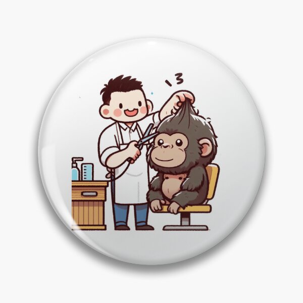 Item preview, BarberShop Gorilla designed and sold by LemuellTrends.