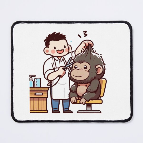 Item preview, BarberShop Gorilla designed and sold by LemuellTrends.