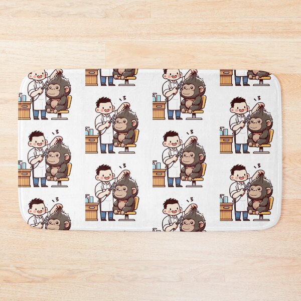 Item preview, BarberShop Gorilla designed and sold by LemuellTrends.