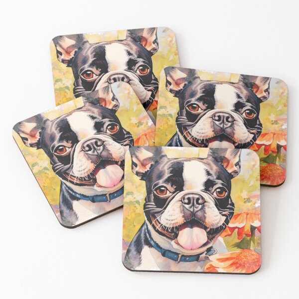 Item preview, Cute Watercolor Boston Terrier  designed and sold by TheAnimalZ00.