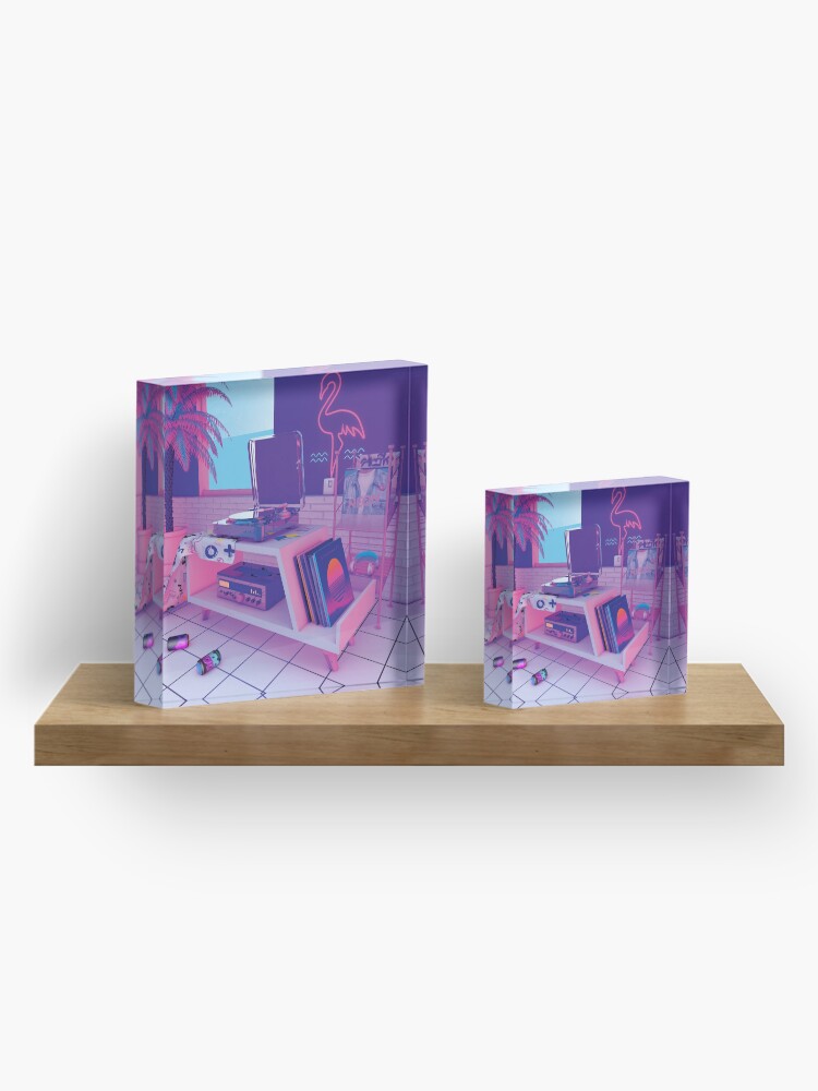 Alternate view of s p i n n i n g w a v e Acrylic Block