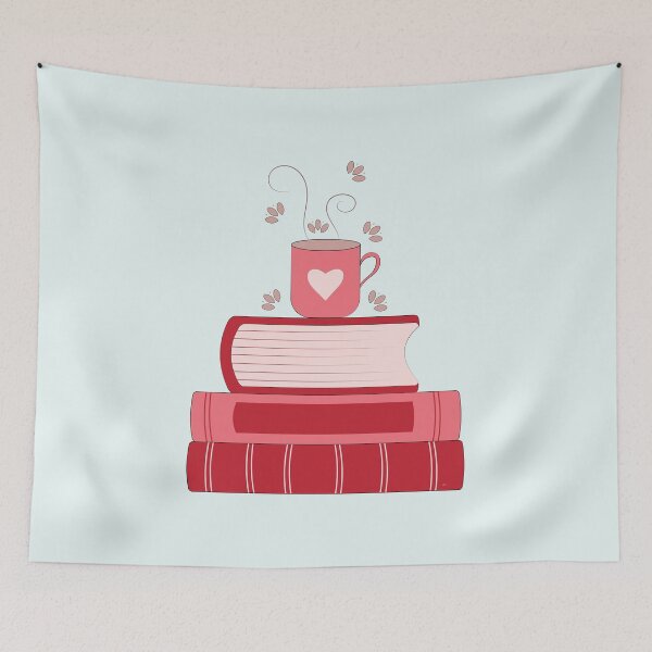 Item preview, Red Books and Coffee designed and sold by iCraftCafe.