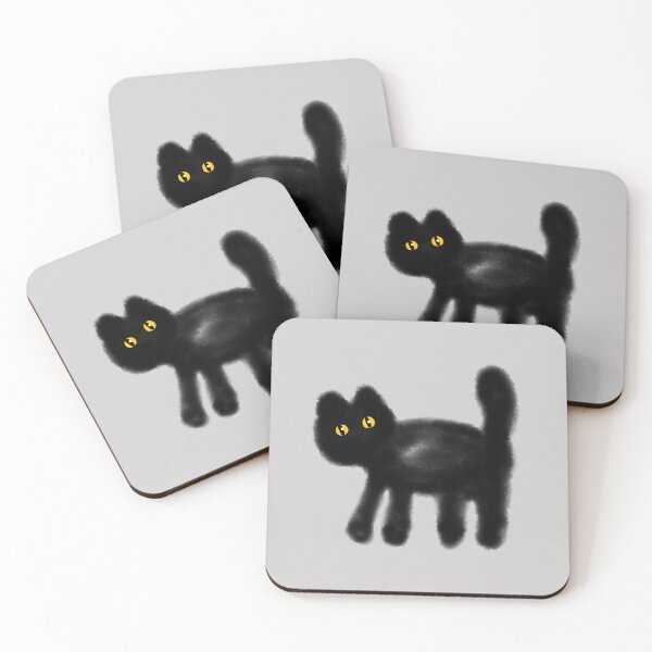 Item preview, black cat, nero, cat designed and sold by zzzozzo.