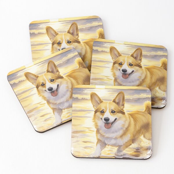 Item preview, Pembroke Welsh Corgi At The Beach designed and sold by TheAnimalZ00.